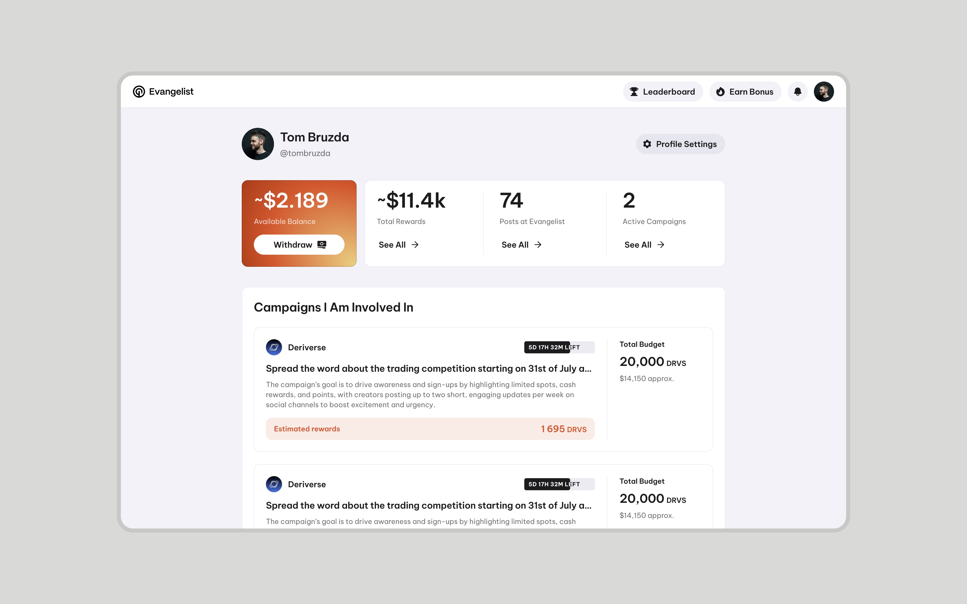 Evangelist publishing step